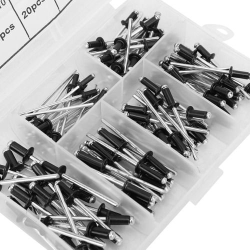 Kit Blind Rivet 120pcs Rivets Alumínio Fastener M2.4