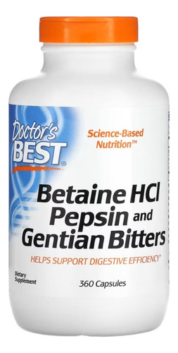 Dr Best Betaina Hcl 650mg 360 Cápsulas