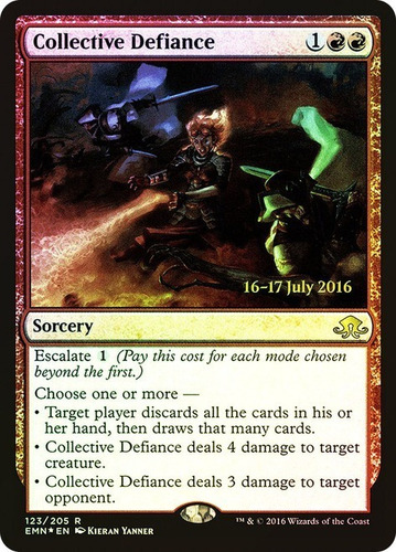 Magic Collective Defiance (prerelease) (eldritch Moon) Promo (Usado)