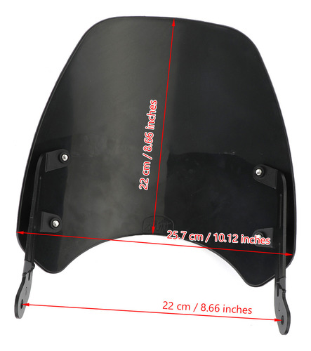 Parabrisa Parabrisa For Triumph Bonneville T100 T120 Black