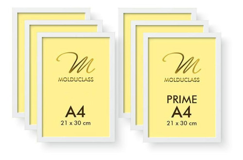 Kit de 6 marcos A4 blancos para marco de fotos de acetato Iframe