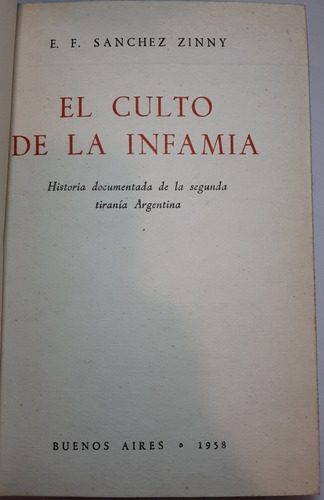 Antiguo Libro El Culto De La Infamia Edición Lujo Ro 426