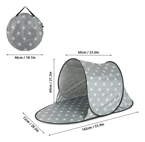 Carpa De Playa Plegable Para Verano, Protección Solar Para E