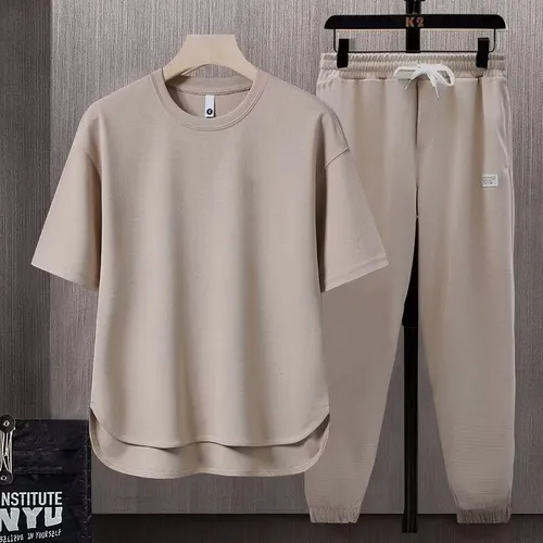 Conjunto De Camiseta Y Pantalones Para Hombre - Estilo Depor