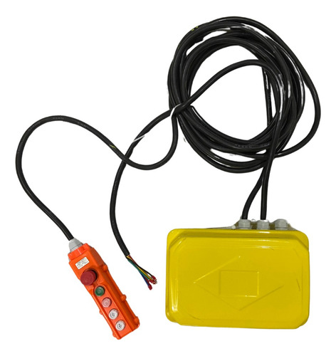 Talha Elétrica 3 Toneladas Fixa - Cabo 9 M - 220/380v Jcyc Amarelo