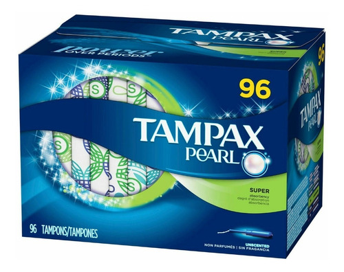 Tampones De Plástico Tampax Pearl Super 96 Piezas