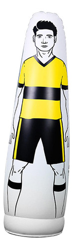 Inflatable Football Training Mannequin Portable Yellow