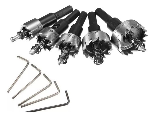 Juego De 5 Brocas Corona Perforadora Metal