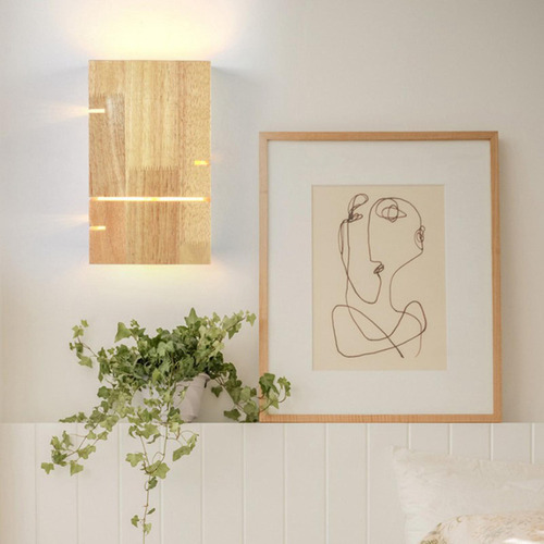 * Luz Ambiental De La Luz Del Aplique De La Pared De Madera