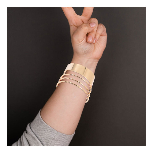 Brazalete De Pulsera Abierto De 4 Piezas, Brazalete De Braza