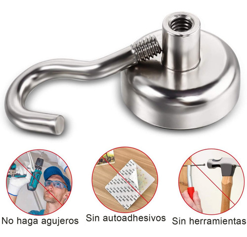 Ganchos Super Magnéticos De Colgar Usos Multiples X5 Unid.