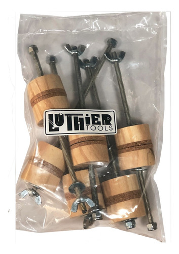 Pack De 6 Prensas Luthier Tools Lt2224 Para Tapa Y Fondo