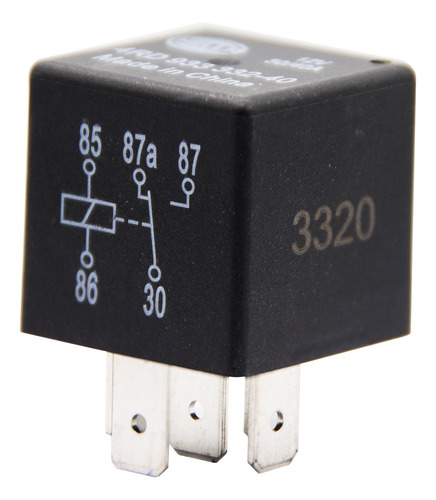 Relay 12v 40amp 5p C/inver S/soporte