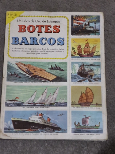 Libro De Oro De Estampas Botes Y Barcos Novaro Lleno