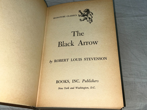 The Black Arrow - Robert Stevenson - Books, Inc (Usado)