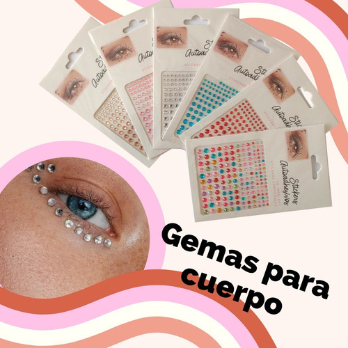 Gemas/perlas Decorativas Maquillaje Colores 1500 Piedras 3d