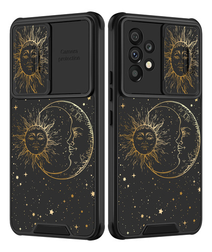 Goocrux Para Samsung Galaxy A53 5g Funda Sol Luna Estrella