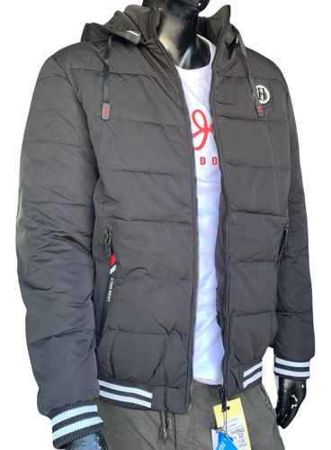  Chaquetas Hombre Outdoor Engomada Termica Negra (lyd1999a)