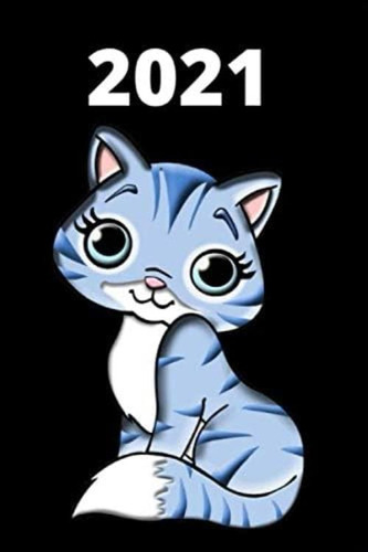 Libro: Agenda 2021: Semanal, Con Tema Gatos, Excelente Para