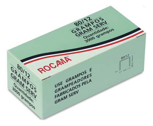 Caixa De Grampo 80/12 - Rocama
