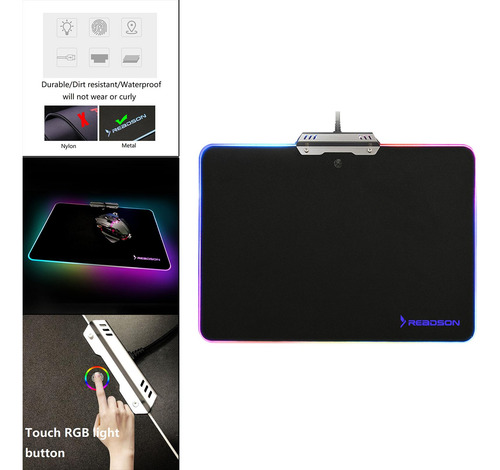 Mouse Pad De Metal Antiderrapante Grande Mouse Pad Usb Para