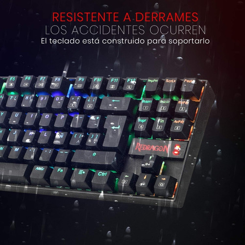 Teclado Gamer Mecánico Redragon Kumara K552rgb Switch Azul