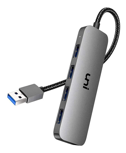 Hub Usb 3.0 De 4 Puertos Uni Para Macbook Xps Y Mas