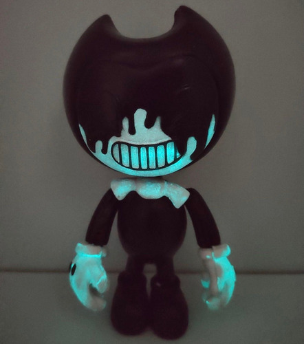 Imagen 6 de 7 de Juguete Bendy The Ink Machine Figura Blanco Demonio Emit Luz