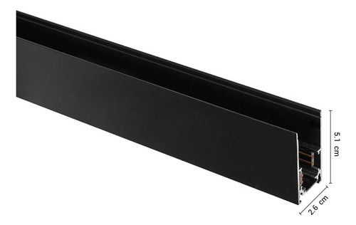 Riel Magnetico De Adosar Pared O Techo 1 Metro Negro Unilux