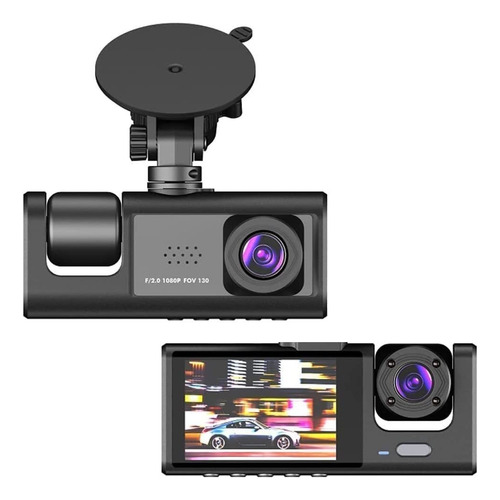 3 Channel Dash Cam Front And Rear Inside 1080p Dash Camera