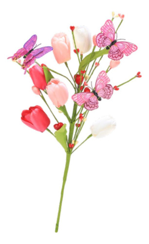 Flores Artificiales, Arreglo De Tulipanes, Adornos 1 Pieza