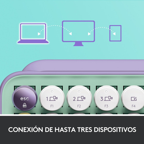 Imagen 8 de 9 de Teclado Inalámbrico Logitech Pop Daydream, Teclas Emojis
