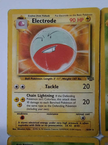 Electrode + 9 Cartas Jungla -  Carta Pokemon 