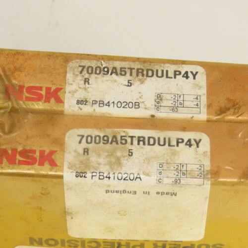 Nsk 7009a5trdulp4y Super Precision Spindle Bearings 45mm Ssy