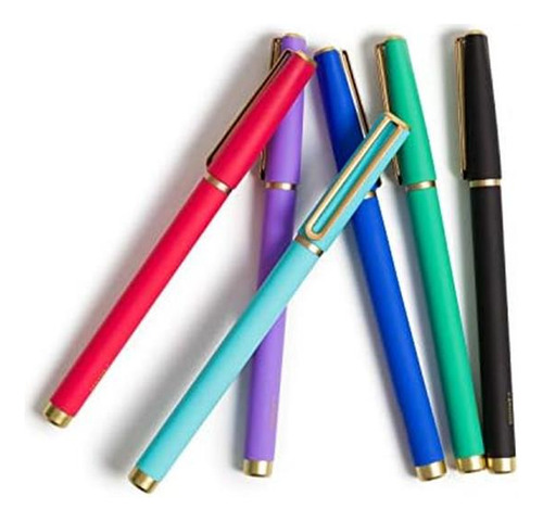 Bolígrafo Lapiceras U Brands, Juego De 6 Unidades, Multicolo