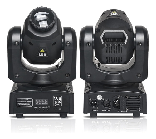 Paquete De Luces Led Cabeza Móvil Para Dj 30 W 8 Gobos 8 Col