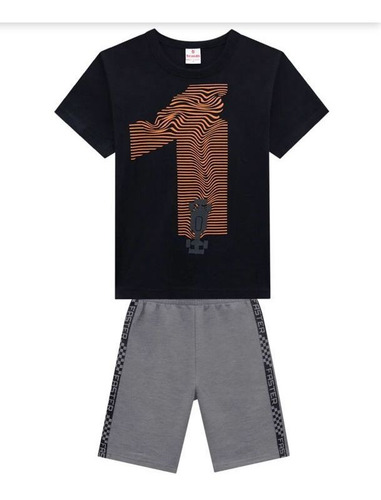 Imagem 2 de 2 de Conjunto Infantil Menino Faster Brandili