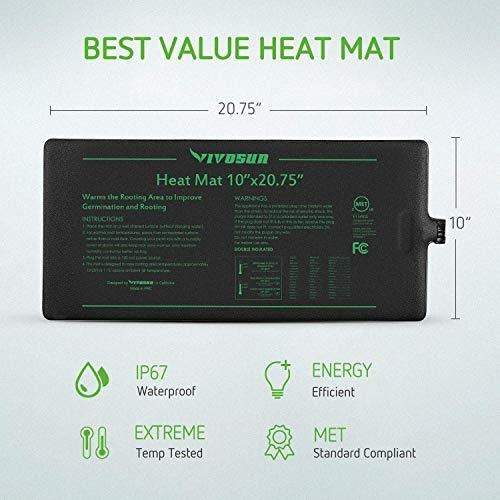 Calentador Hidroponico Impermeable Seedling Heat Pad 10