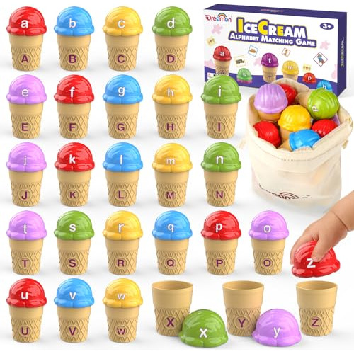 Juguetes De Aprendizaje Del Alfabeto Helados Y Juego De...