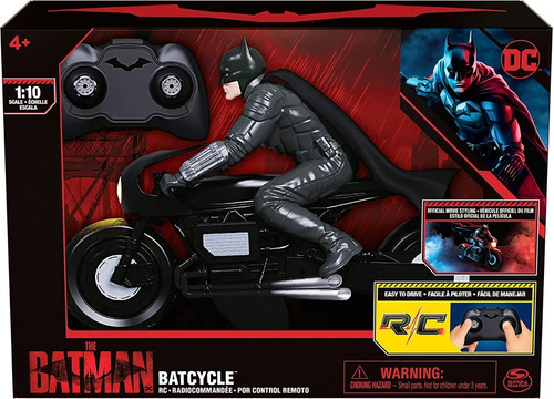 Muñeco Batman Rider Batcycle Rc C/figura De Acción 92306 Srj