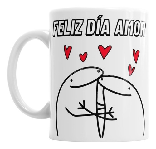 Taza De Cerámica Dia De Los Enamorados Feliz Dia Amor Flork