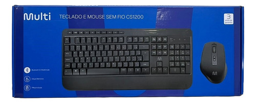Kit Teclado E Mouse Sem Fio Cs1200 Multilaser (novo)