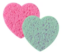 Comprar Pack 2 Esponjas De Limpieza Facial Exfoliante Rostro Corazón