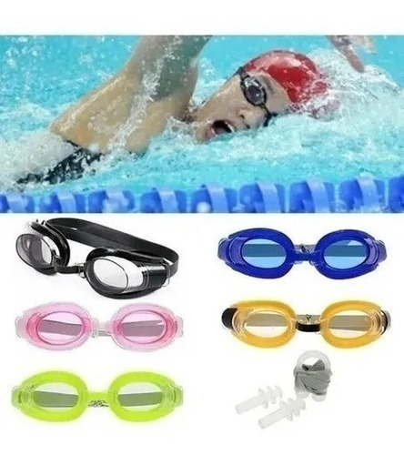 Pack De 2 Lentes Para Nadar Niño Y Niña Azul Y Rosa Piscinas