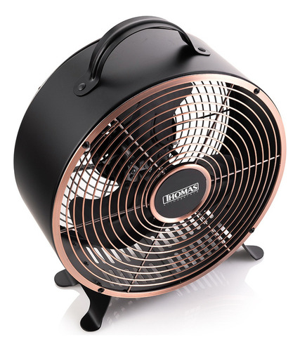 Ventilador Thomas Th-08nm Negro Mesa 20.32 Cm Dorado Negro Aluminio 3