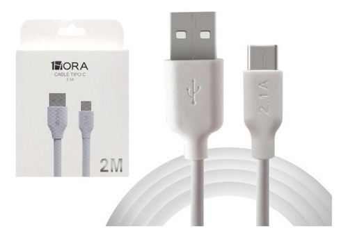 Cable Cargador Rápido Usb 2.0 A Usb Tipo C  2 Metros 