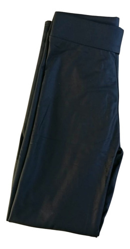 Leggins Vinipiel Afelpado Azul Para Mujer Unitalla Stretch