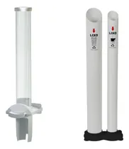 Comprar Dispenser Porta Copos Descartáveis + Descarte De Copos Lixo Cor Branco