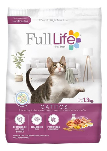 Alimento Seco Para Gato Full Life Gatitos De 1.3 Kg
