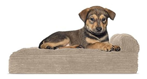 Furhaven Memory Foam Plush Y Suede Dog Couch Sofa Cama Para